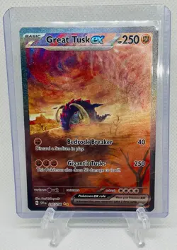 Pokemon TCG Great Tusk ex 246/198 Paradox Rift Illustration Rare NM - Image 3