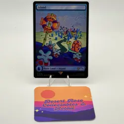 MTG Island 1940 Rainbow Foil Secret Lair Drop SLD Spongebob - Image 1