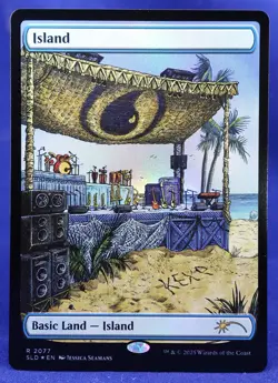 Island - MTG - Rainbow Foil x KEXP Secret Lair Drop SLD Lands - Excellent NM - Image 1
