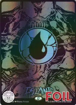 MTG Island (Venom Raised Foil) (1951) | NM Foil | Spider-Man Secret Lair {SLD} - Image 1