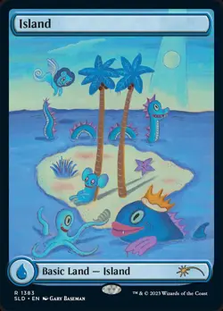 [MTG] Island (Foil) (Showcase) (1383) (SLD) NM - Image 1