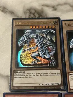 Yu-Gi-Oh! TCG Lot Of 10 Blue Eyes White Dragon And Others With Holographic LP/NM - Image 2