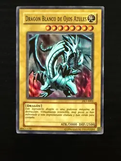 Spanish YUGIOH DL1-S001 Blue Eyes White Dragon Duelist League GEM MINT 2003 - Image 1