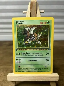 Pokemon TCG Pinsir 9/64 1st Edition Holo Rare Vintage - WOTC Jungle - MP - Image 1
