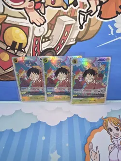 Monkey.D.Luffy OP07-109 x3 - One Piece TCG - SR Super Rare NM English Foil - Image 1