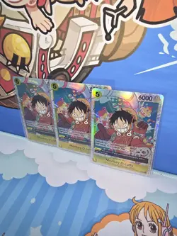 Monkey.D.Luffy OP07-109 x3 - One Piece TCG - SR Super Rare NM English Foil - Image 2