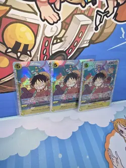 Monkey.D.Luffy OP07-109 x3 - One Piece TCG - SR Super Rare NM English Foil - Image 3