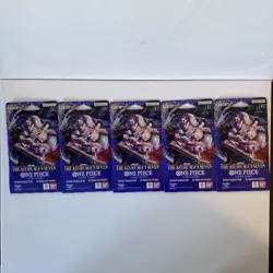 One Piece TCG: The Azure Sea's Seven Lot Of ×5 Sleeved Boosters OP-14 English. - Image 1