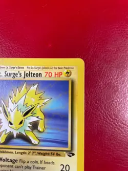 Lt. Surge's Jolteon 28/132 Gym Challenge Regular First Edition Pokemon Card - Image 5