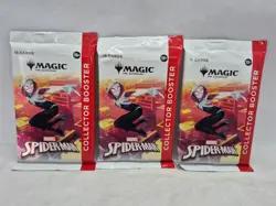 Magic The Gathering X Marvel Spider-Man Collector Booster Pack Lot of 3 Sealed - Image 1