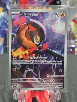 Charcadet MEP 022 - Phantasmal Flames Pokemon Center Exclusive Stamped Promo - Image 1
