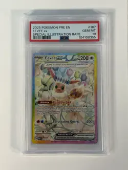 Eevee EX 167/131 Prismatic Evolutions PSA 10 Pokemon Special Illustration Rare - Image 3
