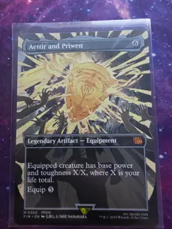 MTG - Aettir and Priwen *Borderless* Final Fantasy Set N/M none foil - Image 1