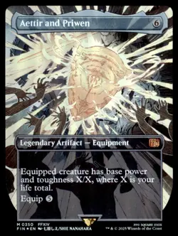 2025 MAGIC THE GATHERING FINAL FANTASY 0350 AETTIR AND PRIWEN FOIL - Image 1