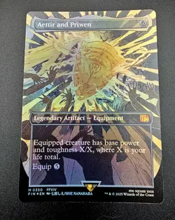 Aettir and Priwen (Borderless) (FOIL) ✅ Final Fantasy ✅ Magic The Gathering(mtg) - Image 1