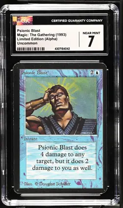 PSIONIC BLAST Alpha CGC 7 Vintage MTG [Nostalgium] - Image 1