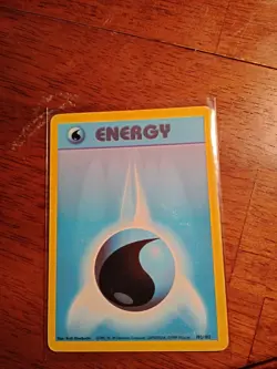 Miscut Pokemon Card Water Energy Base Set #102 - Image 2