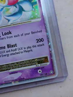 Vintage Pokemon Card Mesprit LV. X Holo Legends Awakened 2008 143/146 - NM - Image 3