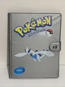 Vintage Toy Site Pokemon Lugia Card Snap Silver Binder Very Cool Great Condition - Image 1