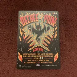 Decree of Pain Secret Lair Drop Regular Card Near Mint Condition Magic MTG NM - Image 1