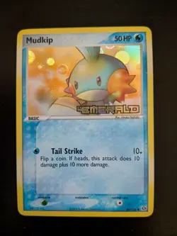 Mudkip Reverse Holo Stamped ex Emerald 56/106 Pokemon Card NM - Image 1