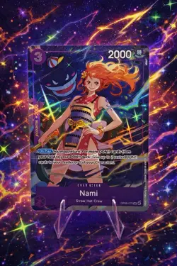 One Piece TCG Nami OP09-070 Premium Card Collection Best Selection Vol 4 Alt Art - Image 1