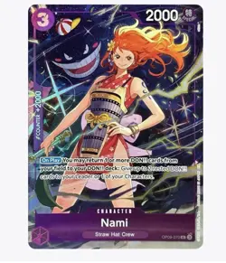 One Piece TCG Nami OP09-070 Premium Card Collection Best Selection Vol 4 Alt Art - Image 2