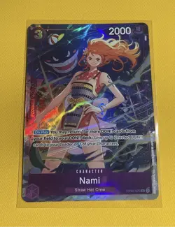 One Piece TCG Nami OP09-070 Premium Card Collection Best Selection Vol 4 Alt Art - Image 1