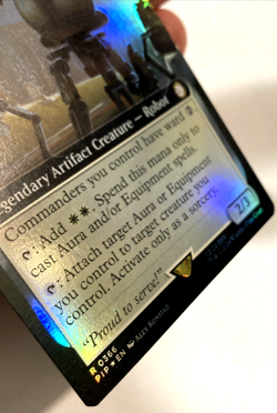 MTG Codsworth, Handy Helper EXTENDED ART FOIL Fallout 366 NM - Image 2