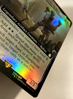 MTG Codsworth, Handy Helper EXTENDED ART FOIL Fallout 366 NM - Image 3