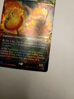 Hazel of the Rootbloom (Borderless) (Raised Foil) Commander: Bloomburrow Foil - Image 2