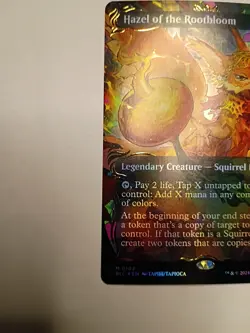 Hazel of the Rootbloom (Borderless) (Raised Foil) Commander: Bloomburrow Foil - Image 3