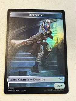 mtg foil token Plant // Detective 0009/0010, MKM, Murders at Karlov Manor - Image 2