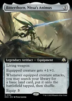 [1x] Bitterthorn, Nissa's Animus - Extended Art Near Mint, English March of the - Image 1
