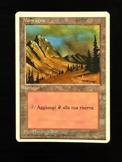 Magic MTG Italian Revised Mountain Artist Proof Near Mint - Only 50 Exist! - Image 1