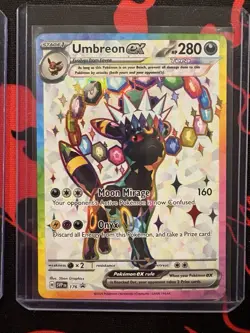 NM Eevee Ex 174, Espeon Ex 175, & Umbreon Ex 176 All Black Star Promos - Image 4
