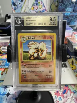 Arkani German 1st Edition 23/102 9.5 Gem Mint BGS Base Set Pokemon Card - Image 2