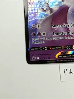 Mewtwo V SWSH223 Pokemon Go Black Star Promo NM - Image 2