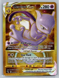 Mewtwo VSTAR (86) (Secret) Secret Rare Pokemon GO Holo 086/078 NM - Image 1