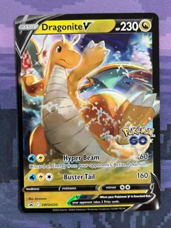 Dragonite V SWSH235 Pokemon SWSH Black Star Promo Near Mint Card NM 1 - Image 1