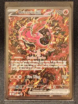 2025 Pokemon Phantasmal Flames Promo Card 024 Oricorio EX from Charizard UPC NM - Image 1