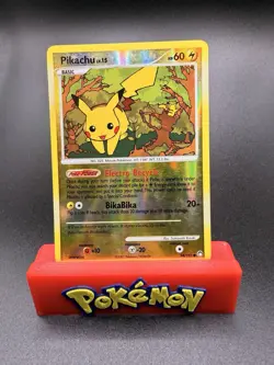 Pokemon 2007 Diamond & Pearl Mysterious Treasures Pikachu 94/123 Reverse Holo LP - Image 1