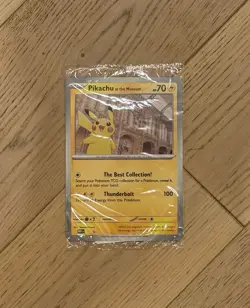 Pokemon TCG x Natural History Museum Pikachu at the Museum Jumbo Promo | Sealed - Image 1