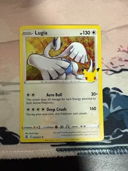 Lugia 22/25 Pokemon TCG 2021 25th Anniversary Celebrations Holo Rare NM - Image 1