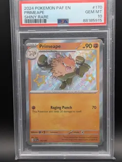 2024 Pokemon PAF En-Paldean Fates Shiny Rare #170 Primeape PSA 10 - Image 1