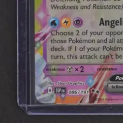 2024 POKEMON SV SURGING SPARKS - SSP EN #086/191 SYLVEON EX REVERSE HOLO - Image 4