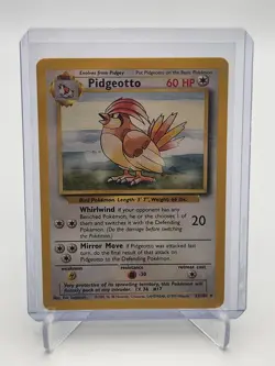1999 Pokemon Pidgeotto 22/102 Base Set Unlimited Rare LP WOTC TCG Nintendo - Image 1