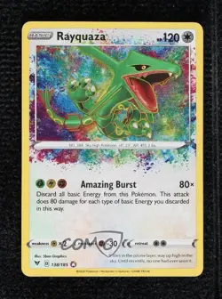 Amazing Rare - Rayquaza Pokemon Sword & Shield Vivid Voltage #138 - Image 1