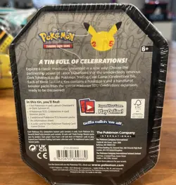 Pokemon TCG 25th Anniversary Celebrations Tin Dark Sylveon V NEW Factory Sealed - Image 2