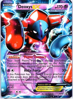 2013 POKEMON BW PROMO DEOXYS EX BW82 NM TEAM PLASMA HOLO - Image 1